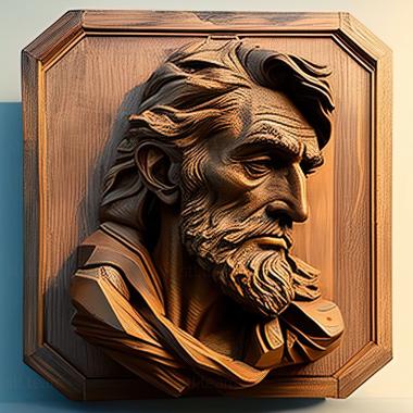 3D model Asher Brown Duran American artist (STL)